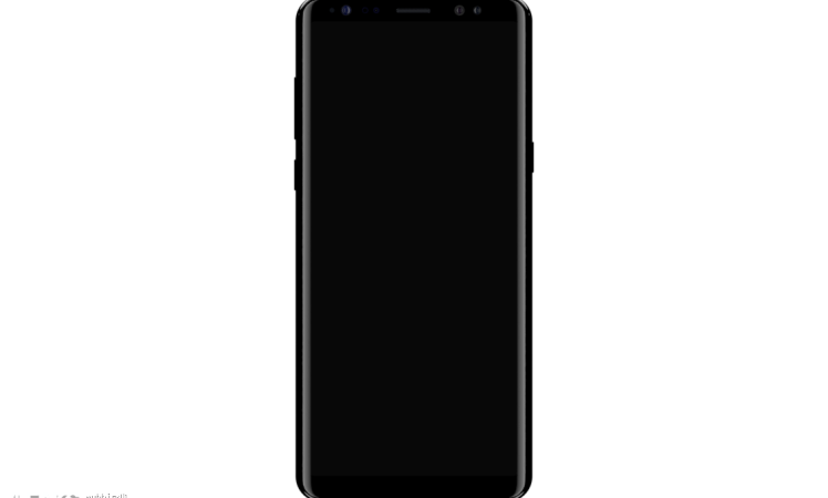 galaxy note8 front black
